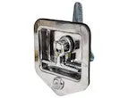 L8855 - Stainless Steel Flush Mount Single-Point T-Handle Latch Assembly With Mounting Studs 1