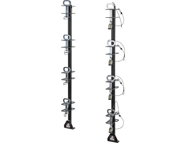 Lt14 - 4-Position Channel Style Lockable Trimmer Rack For Open Landscape Trailers 1