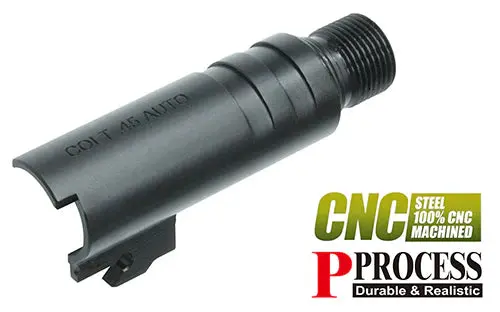 Guarder Steel Cnc Chamber For Marui .45 Series - Type B #M1911-44(B)Bk 1