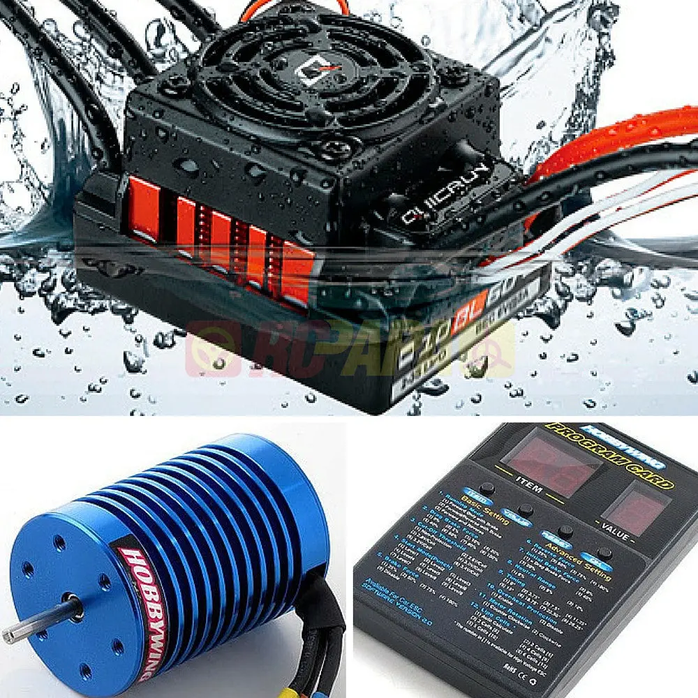 Hobbywing Quicrun 10Bl60 60A Ezrun 3650 Waterproof Sensorless Brushless Combo 1/10 Rc 1