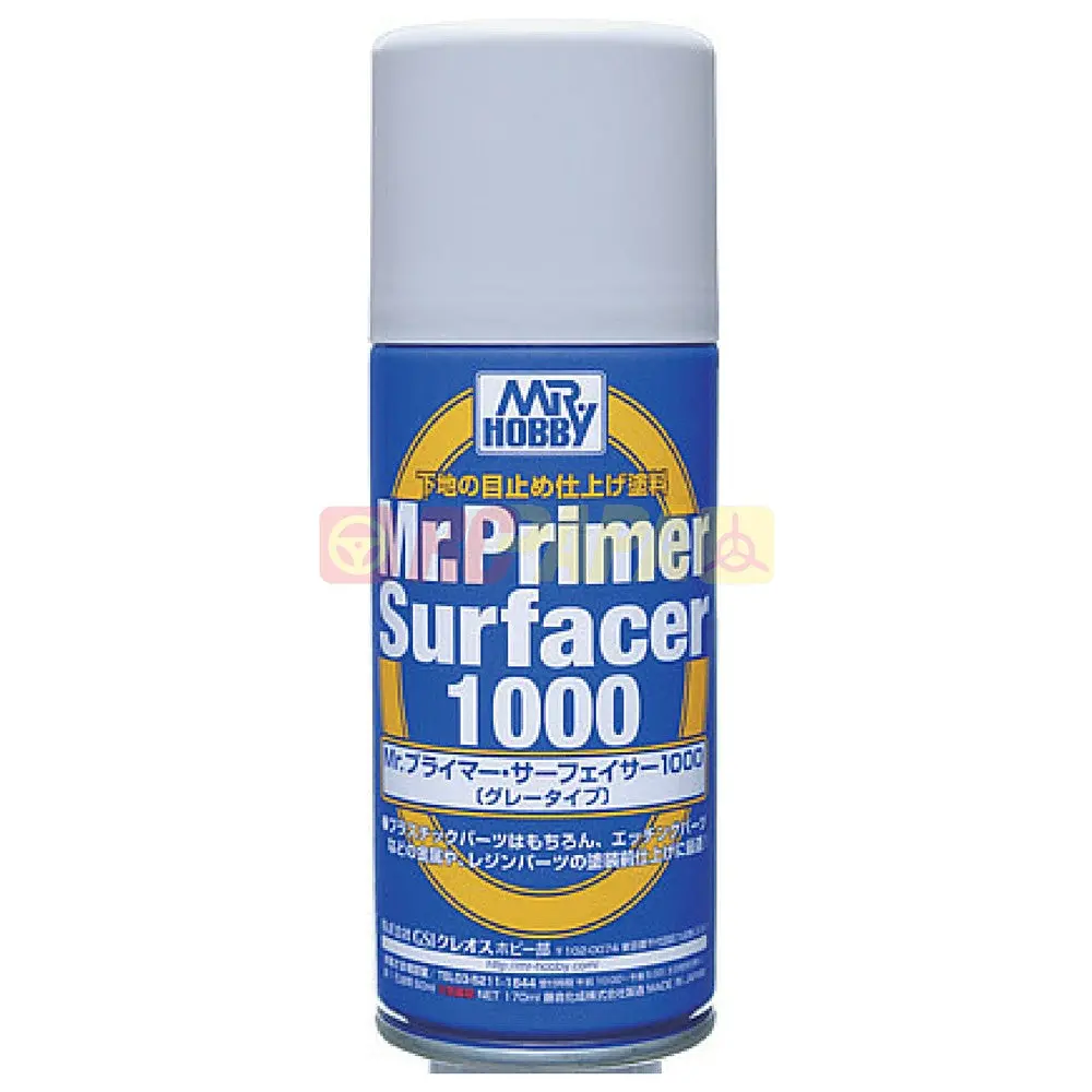 Mr. Hobby Mr. Primer (Base Filling Paint) Surfacer 1000 170Ml Spray B524 1