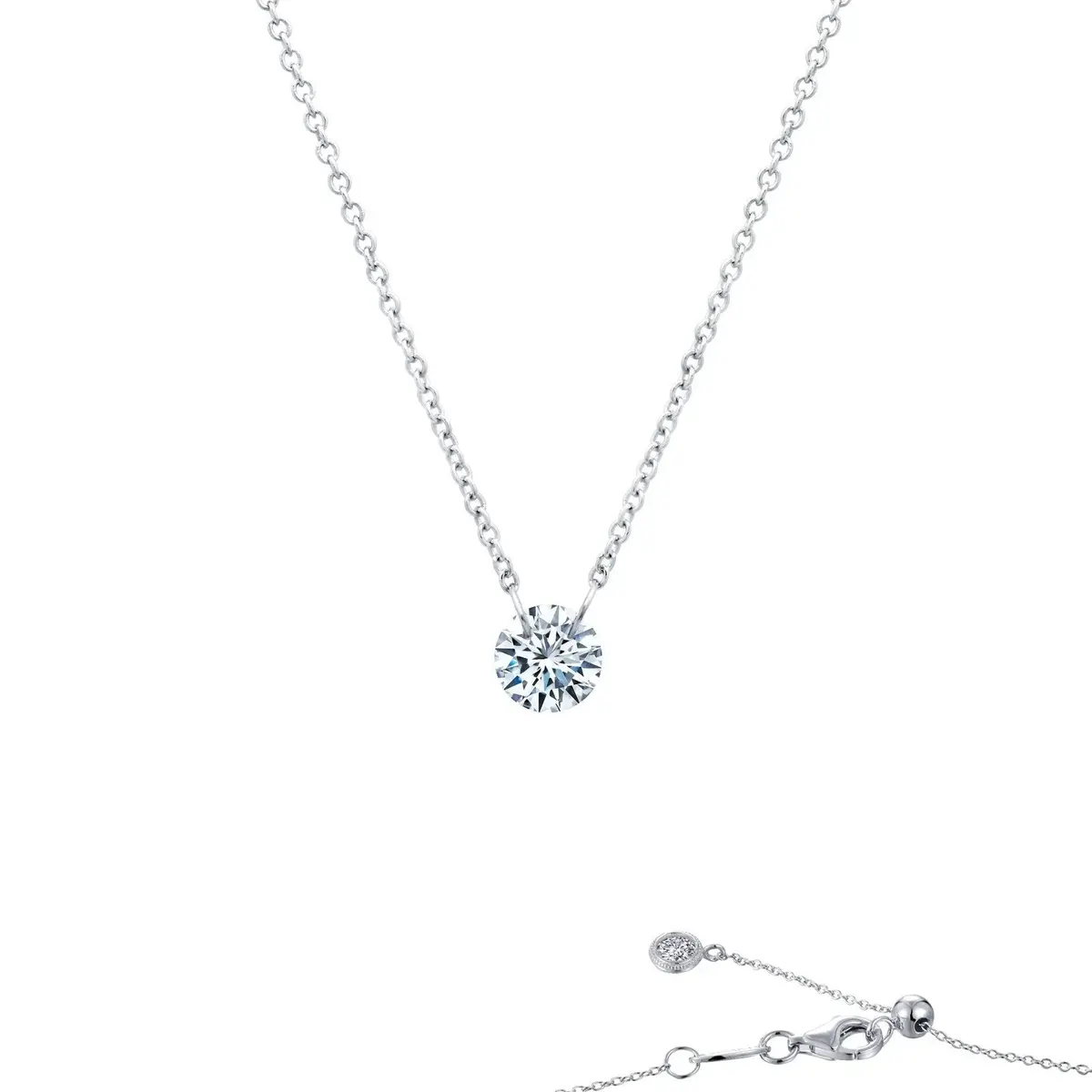 Frameless Solitaire Necklace 1