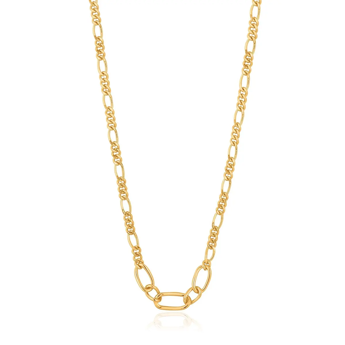Gold Figaro Chain Necklace 1