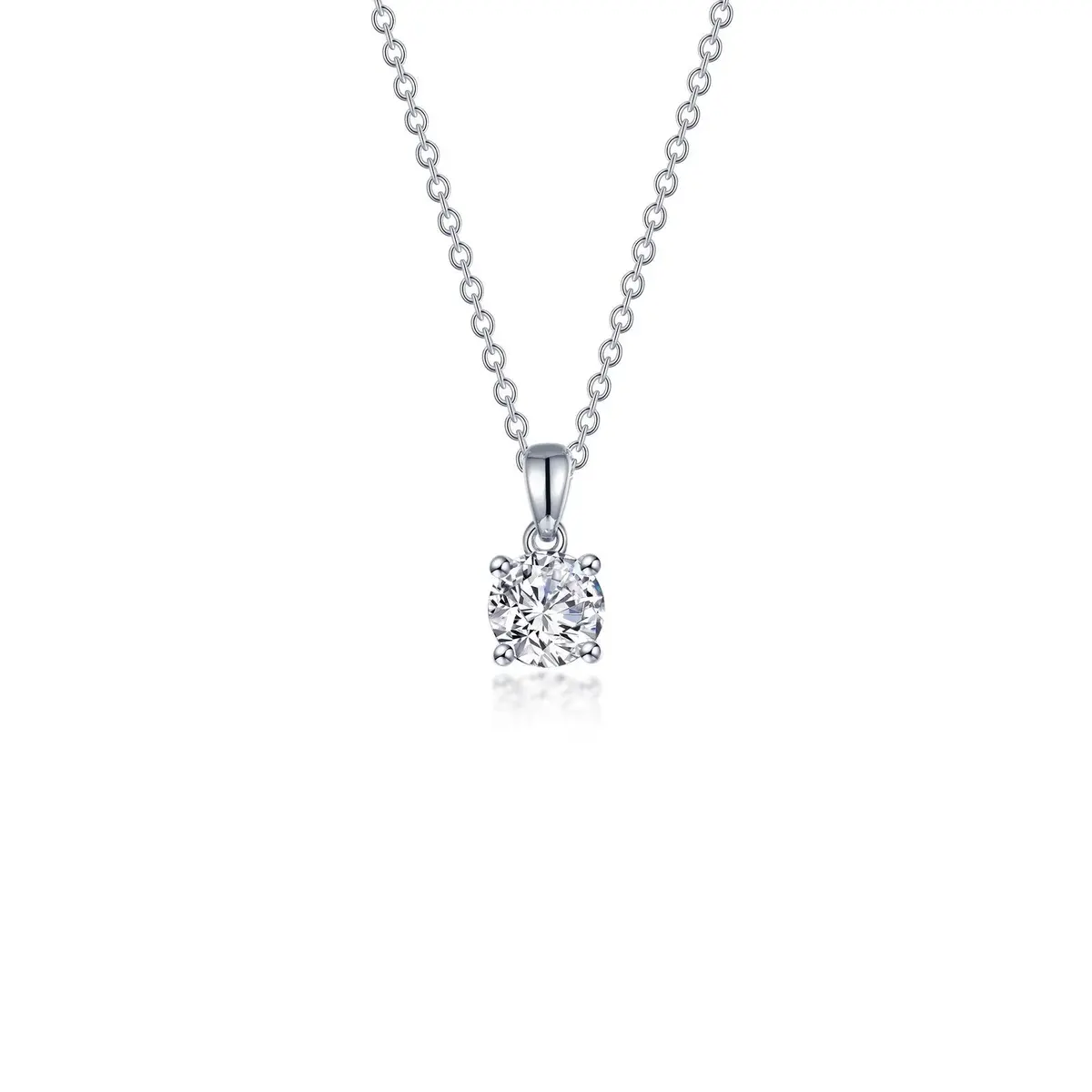 0.50 Ctw 4-Prong Solitaire Necklace 1