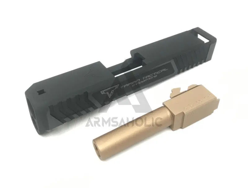 Nova T-Style G26 Aluminum Slide For Marui Airsoft G26 Gbb Series - Shiny Black Limited Edition 1