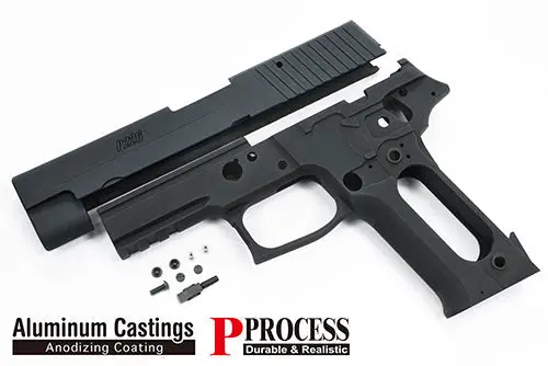 Guarder Aluminum Slide & Frame For Marui P226 E2 (Black/E2 Marking) - 2022 New Version
#P226-35(Bk) 1