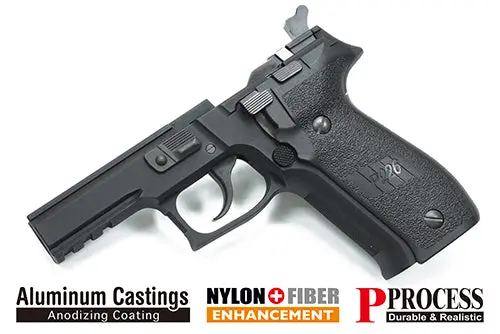 Guarder Aluminum Frame Complete Set For Marui P226 (Late Ver./Black) #P226-88(A)Bk*Ns 1