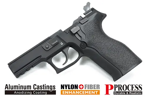 Guarder Aluminum Frame Complete Set For Marui P226 (E2/Black) #P226-88(B)Bk*Ns 1