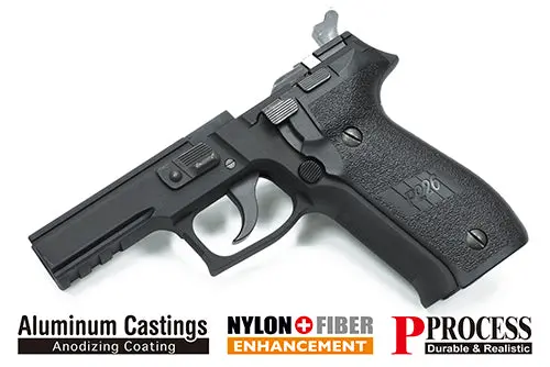 Guarder Aluminum Frame Complete Set For Marui P226 (Early Ver./Black) #P226-88(C)Bk*Ns 1