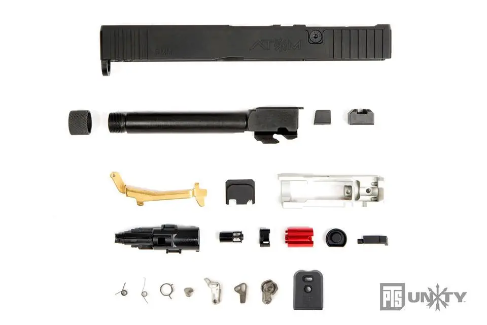 Pts Unity Tactical - Atom Slide Set For Marui G17 Airsoft Gbb Series - Black 1