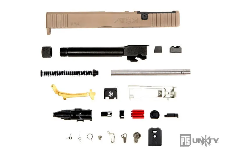 Pts Unity Tactical - Atom Slide Set For Marui G17 Airsoft Gbb Series - Cerakote Fde 1