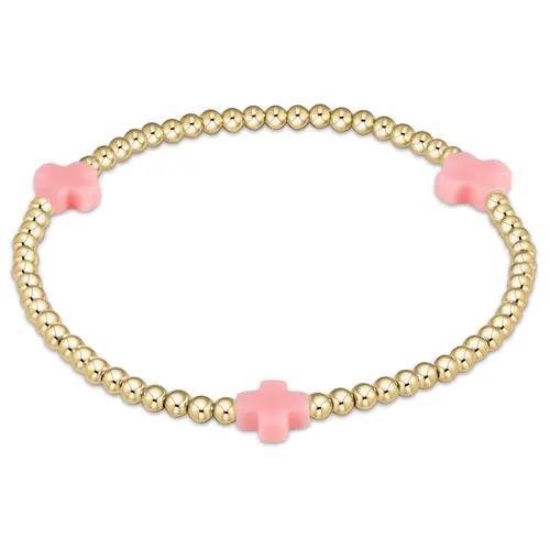 Egirl Signature Cross 3Mm Gold Bracelet 2