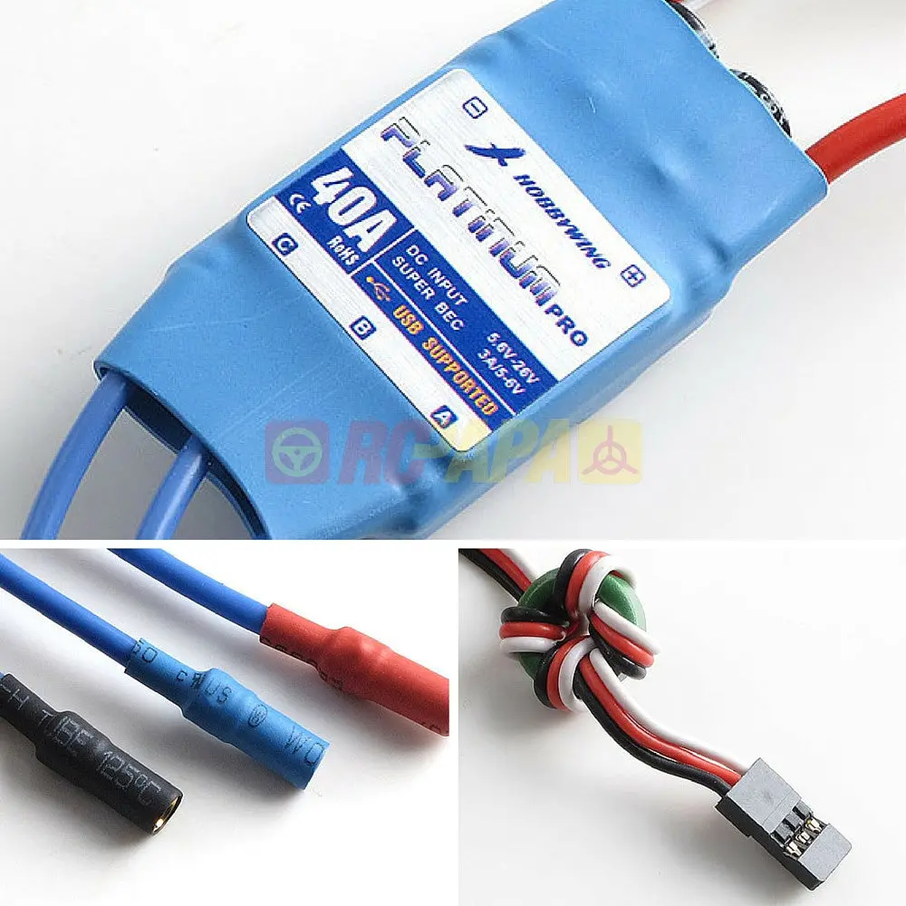 Hobbywing Platinum Series 40A Pro Esc For Plane 1