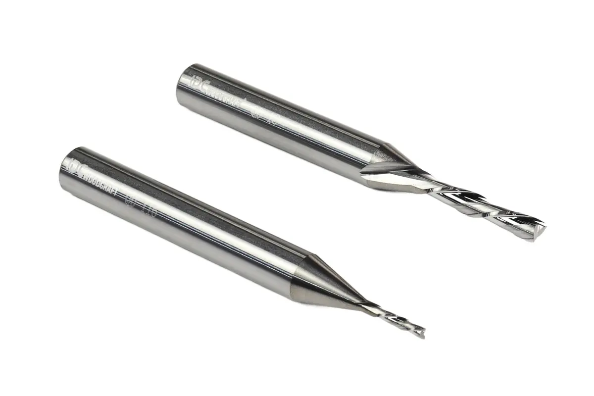 1/8 & 1/16 Down Cut Endmill Bits For Cnc Routers, 1/4" Shank 1