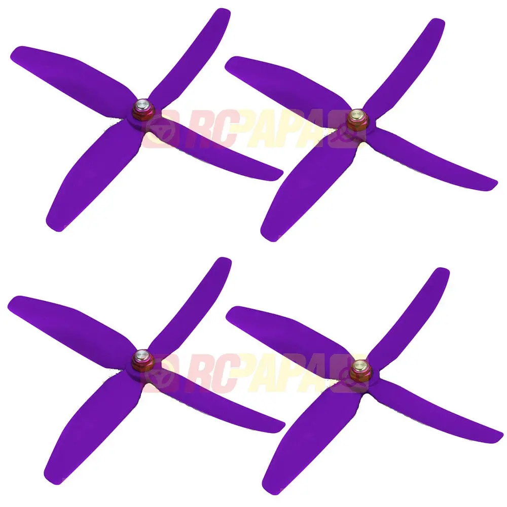 Hq 5" 5X4x4 Quad-Blade Glass Fiber Propellers 1
