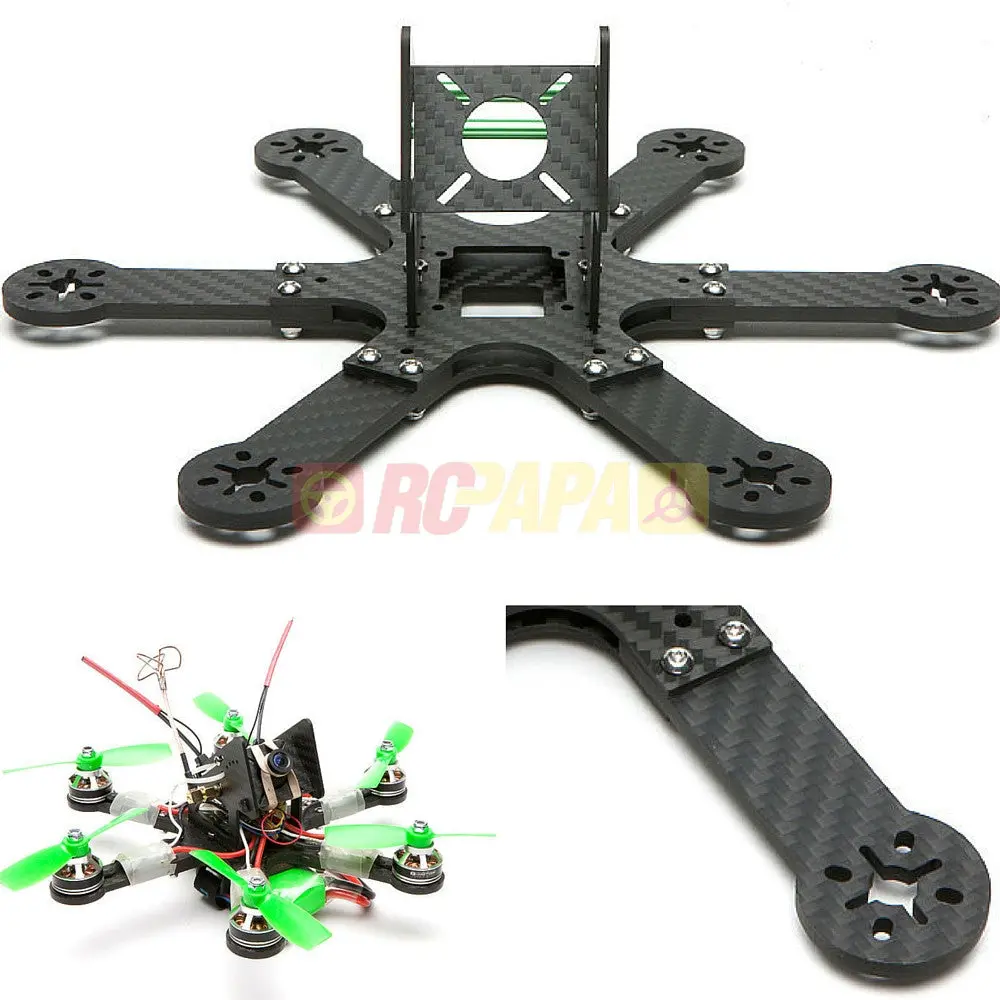 Shendrones Kriegerpus Mini Fpv Hex Carbon Fiber Frame (4" Version) 1