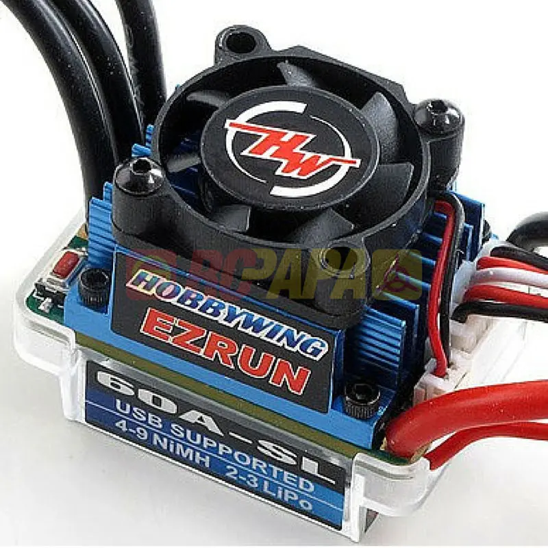 Hobbywing Ezrun 60A Brushless Esc For 1/10 1/12 Rc 1