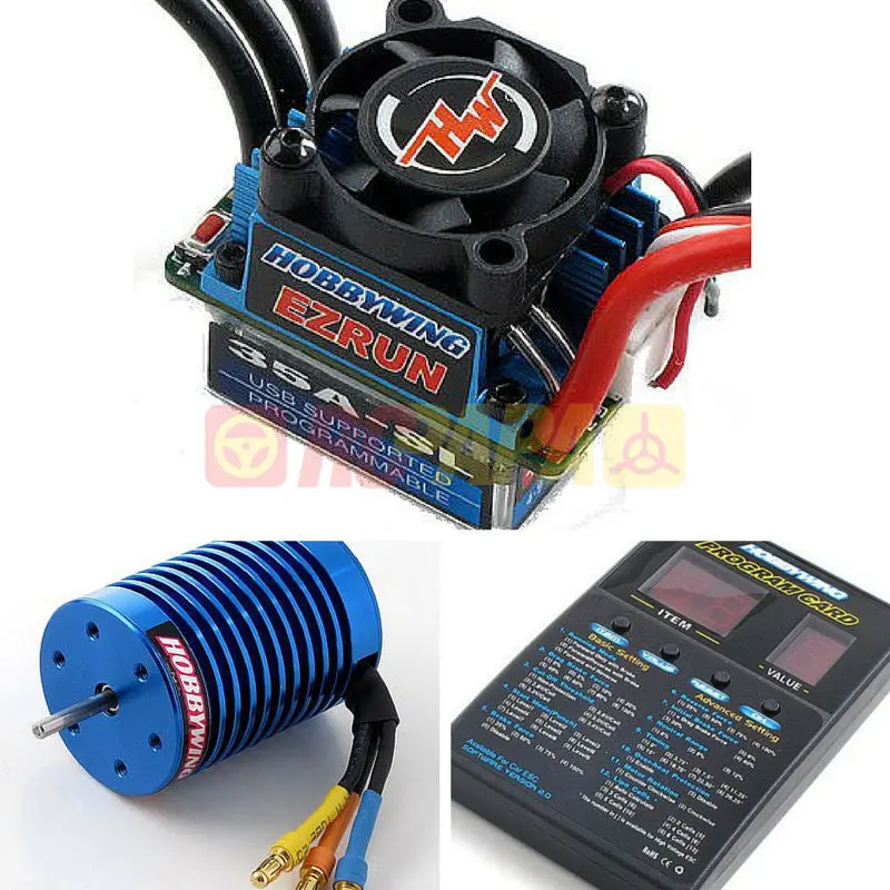 Hobbywing Ezrun 35A 3650 Sensorless Brushless Combo For 1/10 1/12 Rc 1