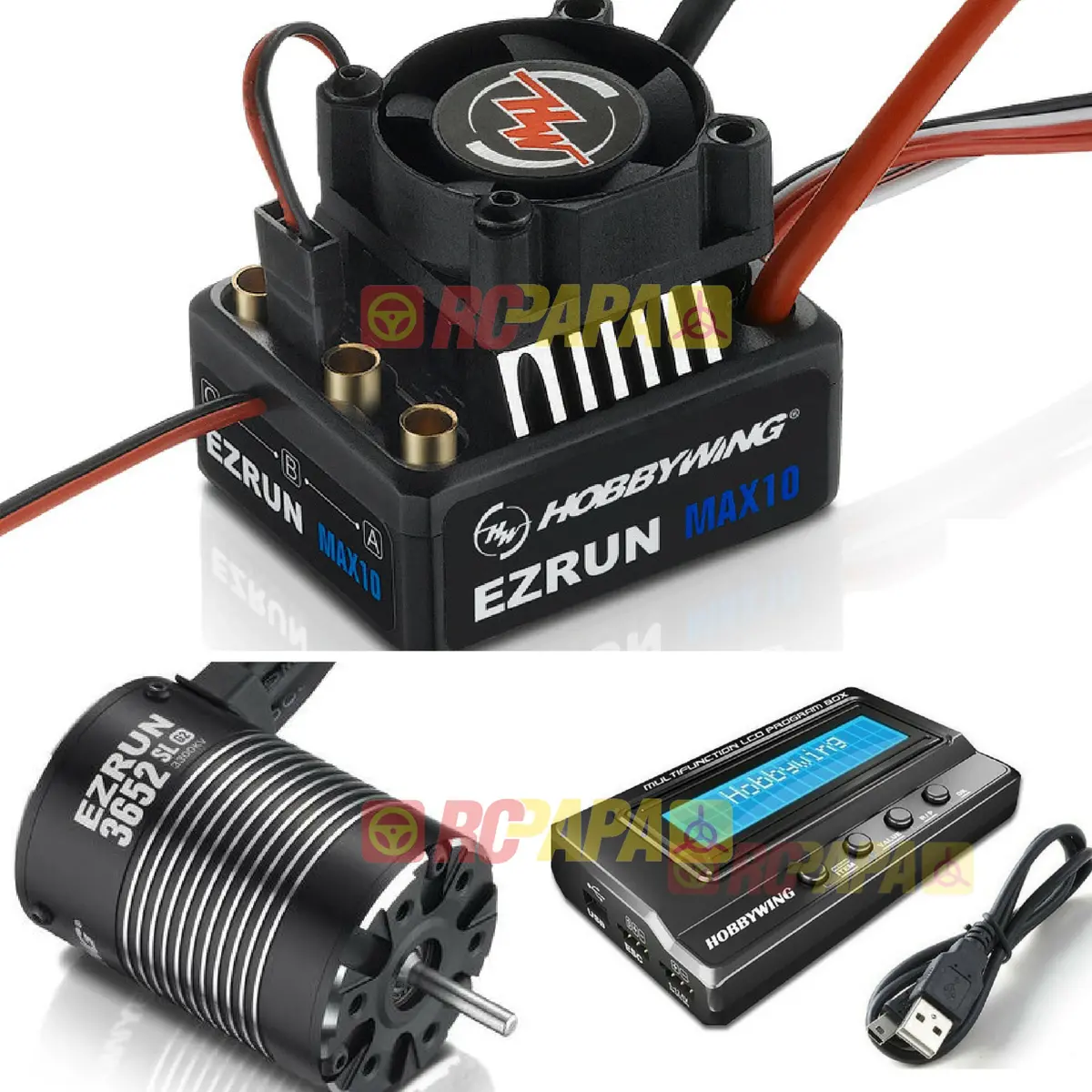Hobbywing Ezrun Max10 Esc 3652Sl G2 Motor Combo 1