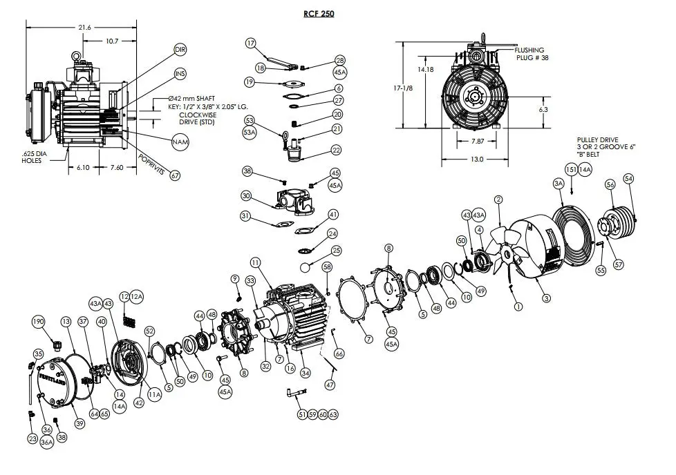 Fruitland Pump Re-Build Kit Rf250-Rbp 1