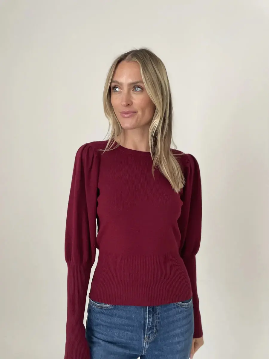 Reese Sweater | Burgundy 1