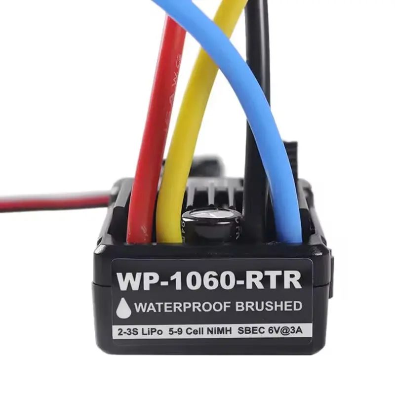 Hobbywing Quicrun 1060-Rtr (Ready-To-Run) 60A Brushed Esc Electronic Speed Controller For 1/10 Rc Car 1