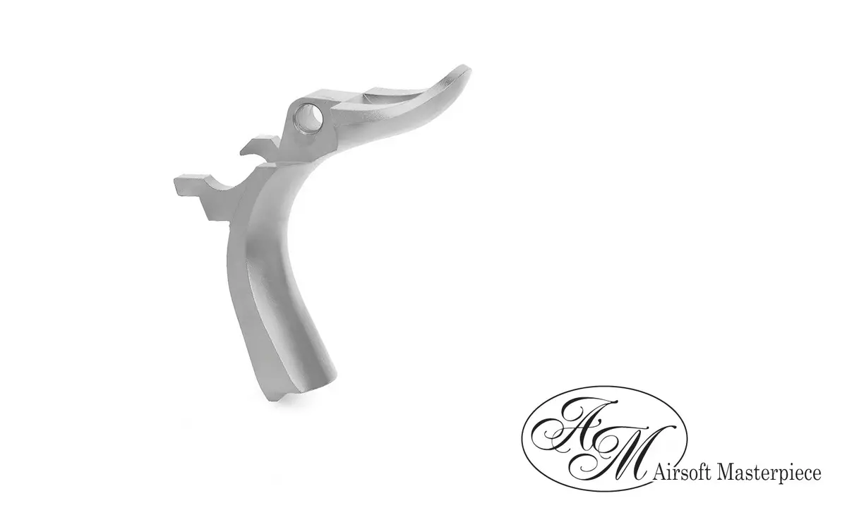 Airsoft Masterpiece Steel Grip Safety – Infinity Signature (Matt Silver) #Sgs-3Sm 1