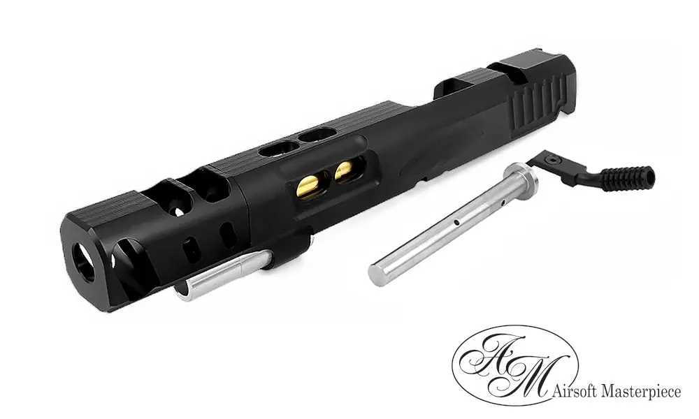 Airsoft Masterpiece Dvc Steel 6″ Aluminum Open Slide Kit For Hi-Capa - Black With Black Comp #Sk-Dvcstl-Obk 1