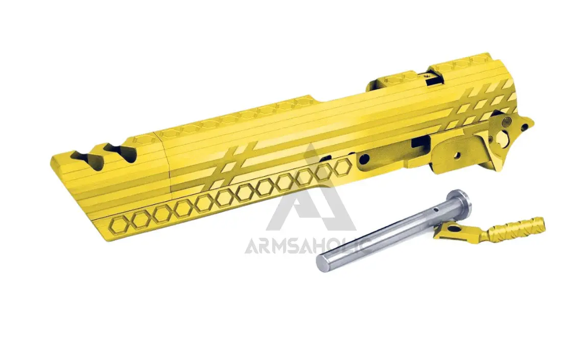 Airsoft Masterpiece Smoking Holes Open Slide Kit For Hi-Capa - Gold #Sk-Shk-Ogd 1