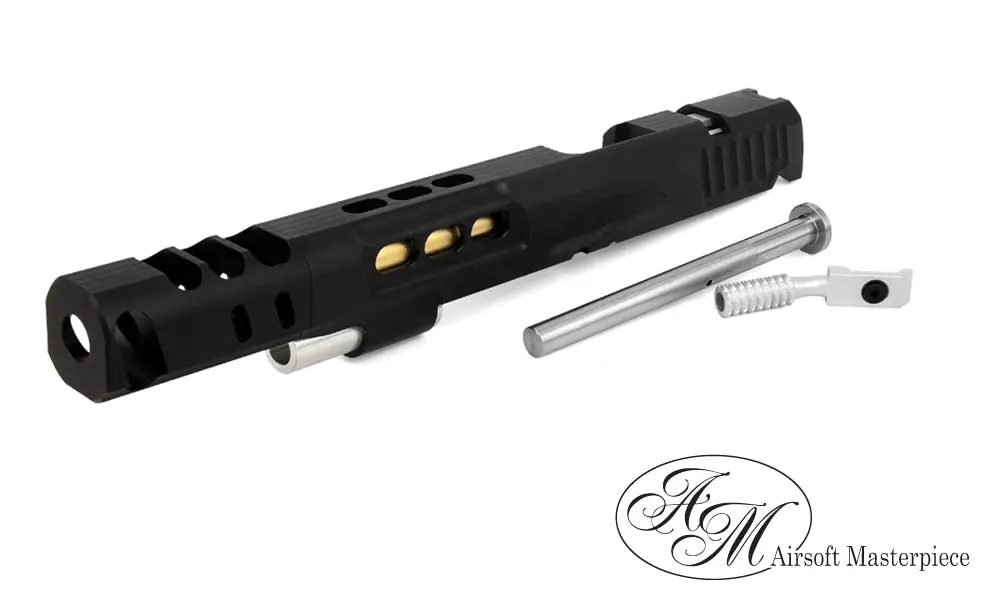 Airsoft Masterpiece Dvc 7″ Aluminum Open Slide Kit - Black With Black Comp #Sk-Stidvc-Obk 1