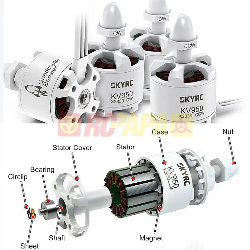 Skyrc X2830 Kv950 Brushless Motor Set 1