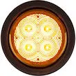 Sl42ao - 4 Inch Round Recessed Strobe With Amber Leds And Amber Lens 1