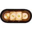 Sl62ca - 6 Inch Led Oval Strobe Light With Amber Leds And Clear Lens 1