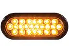 Sl65ao - 6 Inch Amber Oval Recessed Strobe Light With 24 Led 1