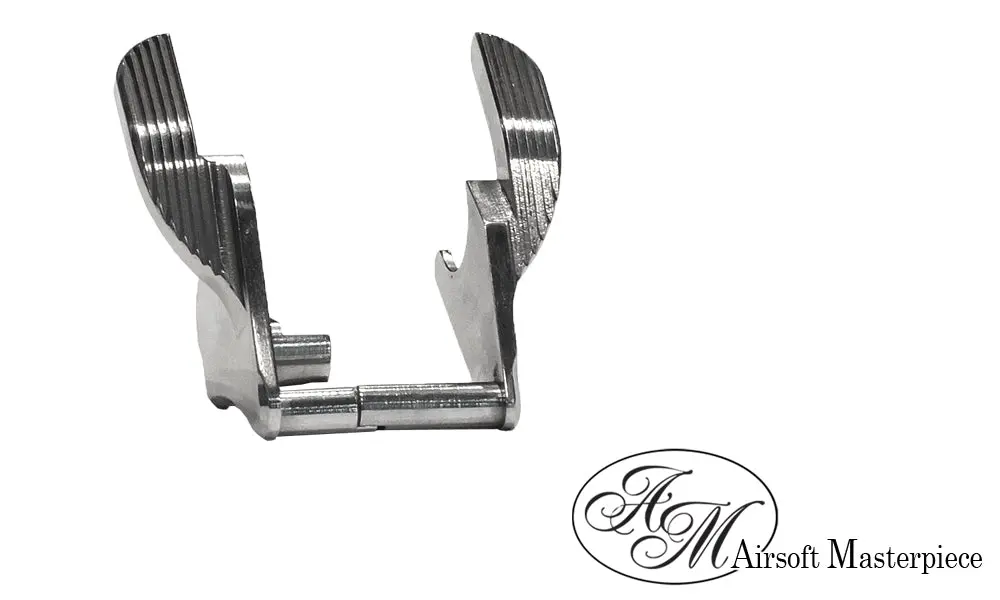 Airsoft Masterpiece Steel Thumb Safety – S Style (Shinly Silver) #Sku: Sts-2S 1