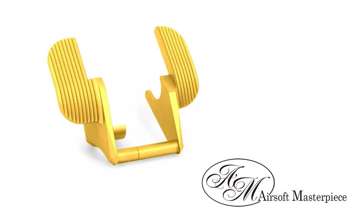 Airsoft Masterpiece Steel Thumb Safety – Sv Wide  (Gold) #Sts-4Gd 1