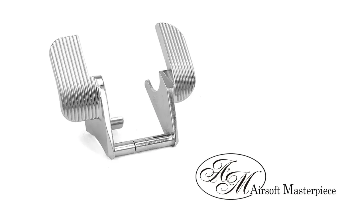 Airsoft Masterpiece Steel Thumb Safety – Sv Wide  (Silver) #Sts-4Sv 1