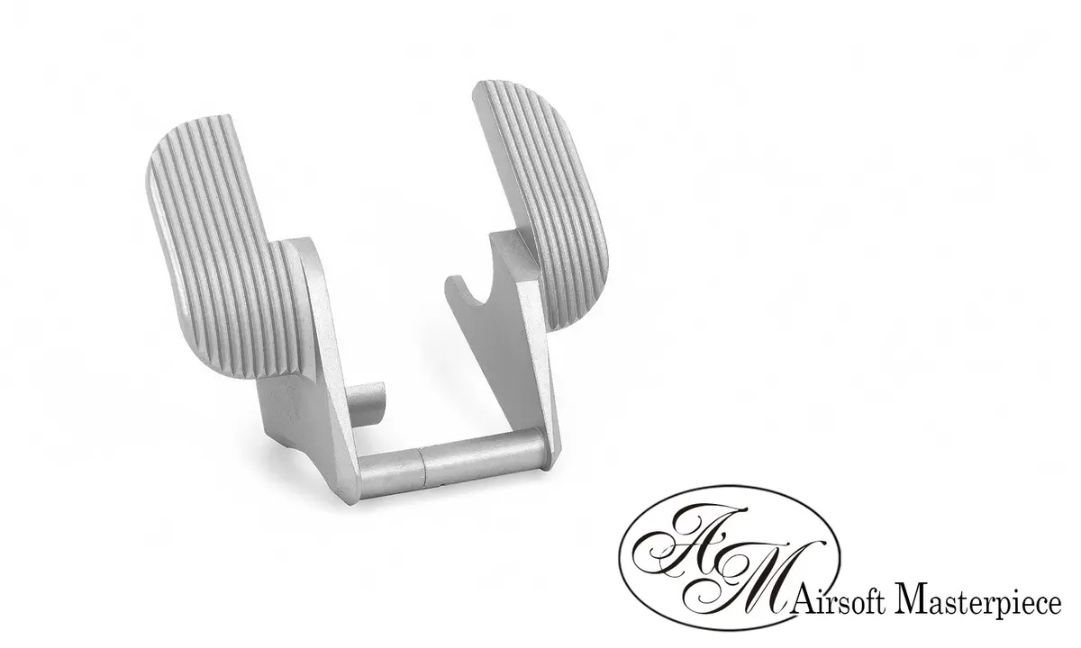 Airsoft Masterpiece Steel Thumb Safety – Sv Wide (Matt Silver) #Sts-4Sm 1