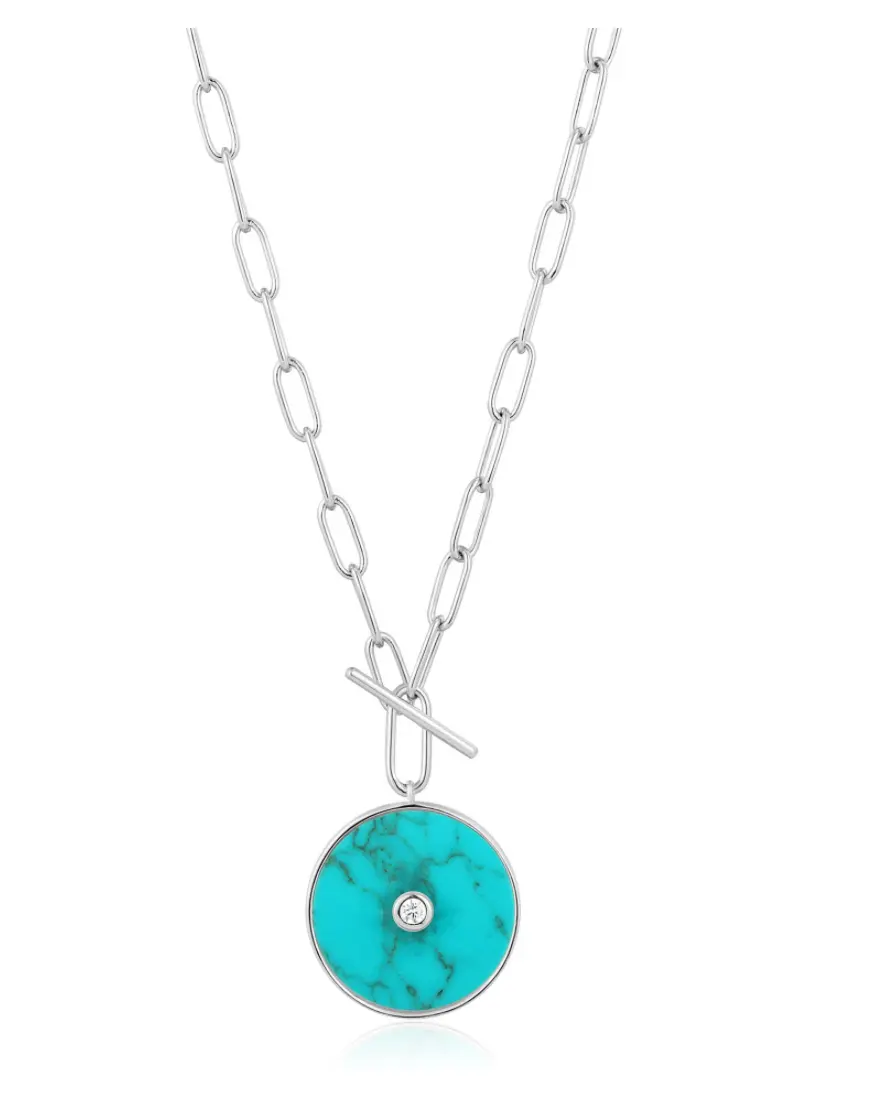Turquoise T-Bar Necklace 1