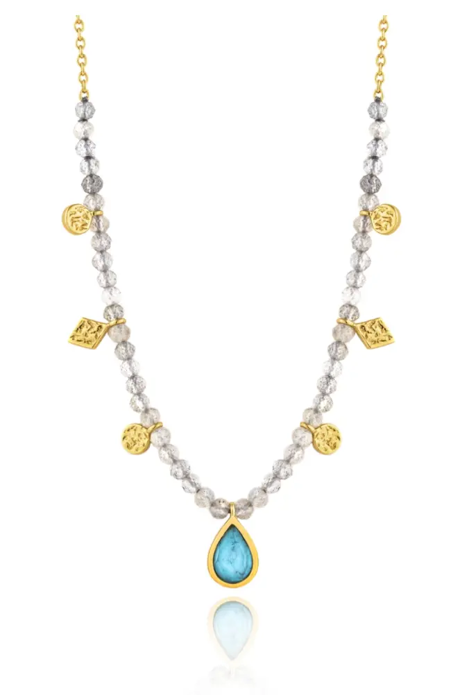Turquoise Labradorite Necklace 1