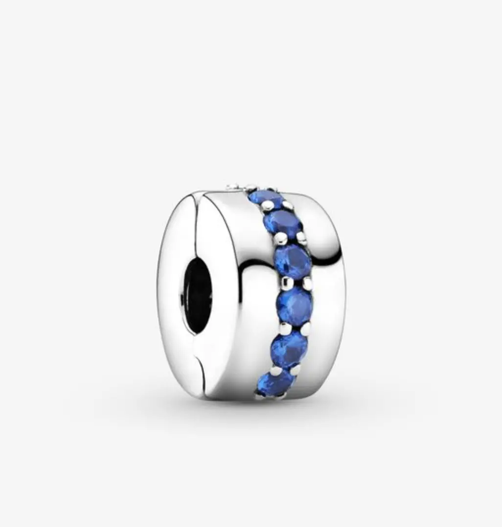 Blue Sparkle Clip Charm 1