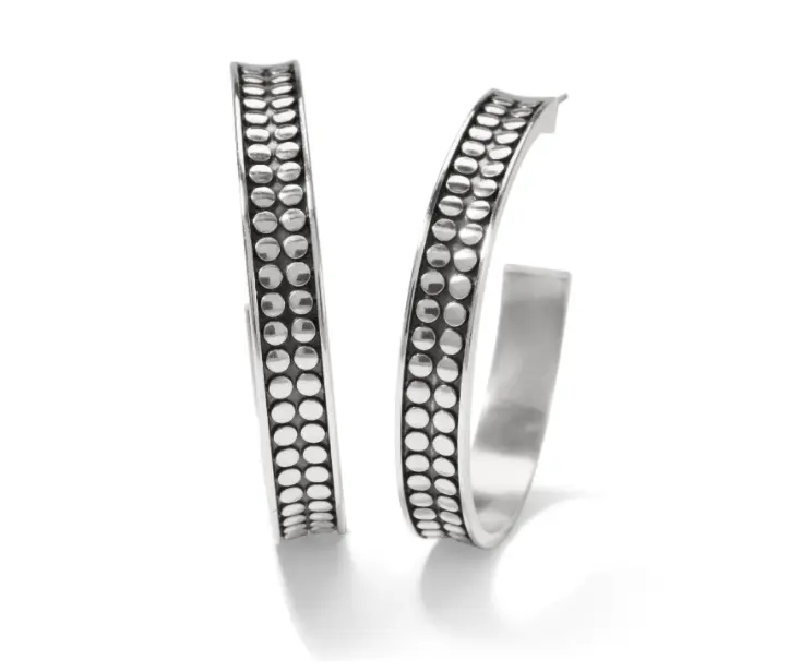 Pebble Dot Medium Hoops 1