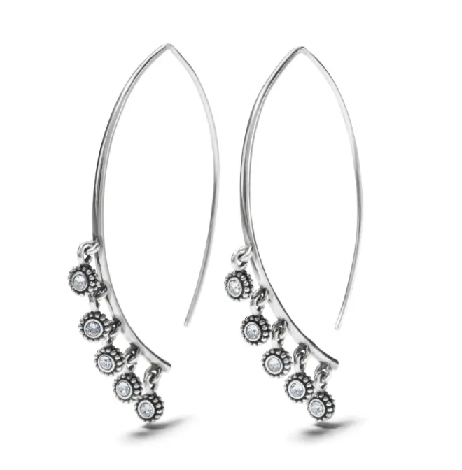 Twinkle Droplet Wire Earrings 1