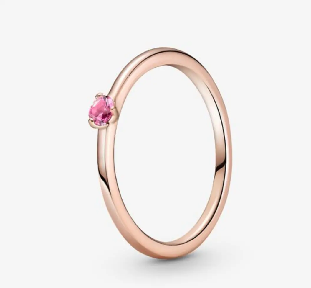Pandora Rose Pink Solitaire Cz Ring 1