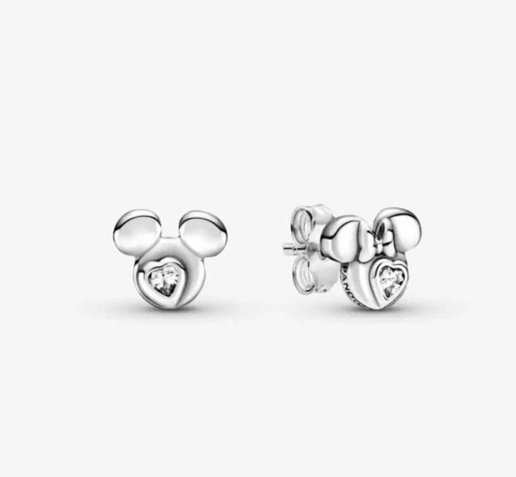 Mickey & Minnie Silhouette Earrings 1