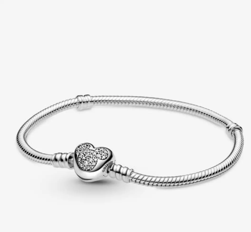 Pandora Moments Mickey Mouse Heart Clasp Bracelet 1