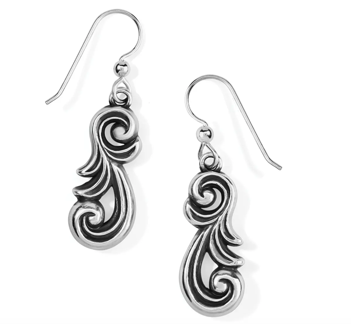 Alana Scroll French Wire Earrings 1