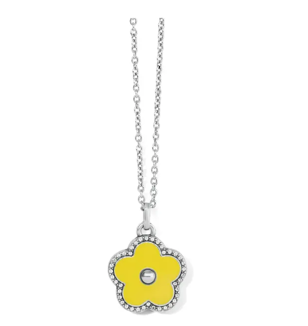 Dazzling Love Flower Necklace | Yellow 1