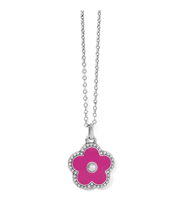 Dazzling Love Flower Necklace | Fuchsia 1