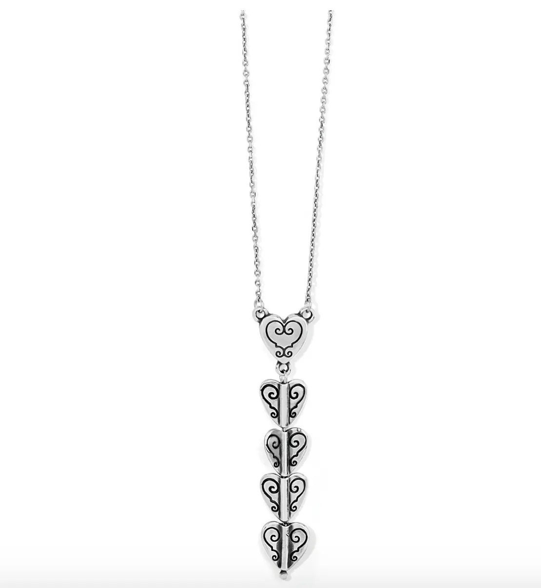 Cascading Hearts Drop Necklace 1